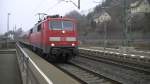 111 211-9 fhrt am 18.11.2011 mit einer Regionalbahn nach Pressig-Rothenkirchen in Kronach auf Gleis 1 ein. Das besondere daran ist, dass normalerweie nur eine BR 143 mit 3 n-Wagen oder eine BR 612 als Regionalbahn fahren. Ab und zu kommt auch mal eine BR 111 in den nrdlichen Frankenwald.