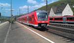 Eine BR 440 trifft am 01.05.2012 als RB Jossa - Gemnden (Main) in Gemnden am Main ein.