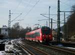 442 776 fhrt als RB 59346 nach Saalfeld(Saale) am 02. Mrz 2013 in den Bahnhof Kronach ein. Gru zurck an den Tf!