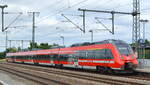 RB20 nach Oranienburg mit einem der frisch lackierten Talent-Triebzüge der DB Regio Nordost  442 315  am 22.06.21 Bf. Golm (Potsdam).