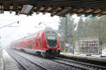 RB68 mit Bombadier Twindexx Vario 446 014 @ Hähnlein-Alsbach am 10.12.2017