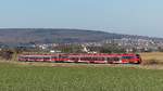 Ein Mittelhessenexpress verlässt Ostheim (bei Butzbach) gen Frankfurt. Aufgenommen am 24.2.2018 12:49