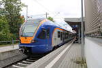 Cantus 427 504 (94 80 0427 638-2 D-CAN) als RB 24178 von Bebra nach Göttingen, am 26.07.2024 beim planmäßigen 29 minütigen Aufenthalt im Stadtbahnhof von Eschwege.