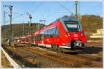 Der  Hamster  442 789 / 442 289 ein vierteiliger Bombardier Talent 2 der DB Regio Hessen als SE 40 Mittelhessen-Express beginnt gerade vom Bahnhof Dillenburg seine Reise nach Frankfurt am Main Hbf,