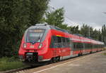 442 345-5 als S1(Warnemünde-Rostock)bei der Einfahrt im Haltepunkt Rostock-Holbeinplatz.06.07.2018