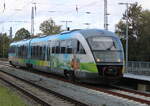 MV Design 642 043 als RB 11(Wismar-Rostock)am 14.10.2023 bei der Einfahrt im Rostocker Hbf.