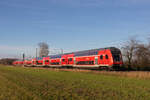 RE 8 geschoben von 146 108 bei Bremen Mahndorf. 30.11.24