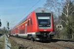 Dosto-Steuerwagen eines RB durch Bonn-Beuel - 06.03.2013