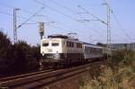 140 672 mit RB 6032 Mainz - Bingen bei Bingen-Gaulsheim - 11.08.1997