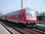 Regio Express von Leipzig Hbf nach Dresden Hbf macht halt in Leipzig/Engelsdorf.Aufgenommen am 20.04.2011 in Leipzig