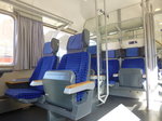 Inneneinrichtung eines im DB m Design gestalten ex IR Wagen vom Schleswig-Holstein Express am Montag, ‎5. ‎September 2016 in Kiel Hbf 