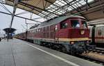 EBS 132 334-4 mit dem RE 26946 nach Zella-Mehlis, am 11.02.2023 in Erfurt Hbf.