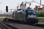 Hier 182 528-0 mit einer RB20 (RB16319) von Eisenach nach Halle(Saale) Hbf., bei der Ausfahrt am 14.7.2013 aus Weimar.