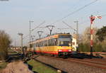 Tw 820, Tw 811 und Tw 885  als S7 nach Karlsruhe Tullastraße an der Bk Basheide 31.3.17