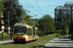 TW 881  KVV-Quattro  als S4 Eilzug nach Karlsruhe Hbf kurz vor Heilbronn-Friedensplatz.