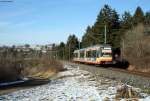 AVG ETW 914 auf dem Weg nach Eutingen im Gu beim Bahnbergang Lattenberg zwischen Dornstetten und Schopfloch.