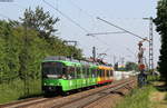 Tw 915 und Tw 853 als S8 nach Bondorf bei Durmersheim 18.5.18