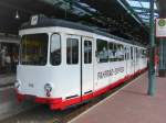 Der  Fahrrad-Express  des KVV im Bahnhof von Bad Herrenalb am 24.08.2003.