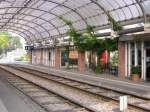 Ein Blick in die Halle des Albtalbahnhof in Karlsruhe.