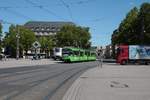 AVG Stadtbahnwagen 915 am 20.08.20 in Karlsruhe Hbf Vorplatz