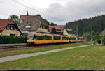 Duewag/Siemens GT8-100D/2S-M, Wagen 902 und Wagen 920, erreichen den Hp Röt.

🧰 Albtal-Verkehrs-Gesellschaft mbH (AVG)
🚝 S8 Tullastraße/Verkehrsbetriebe, Karlsruhe–Bondorf(b Herrenberg)
🚩 Bahnstrecke Rastatt–Freudenstadt (Murgtalbahn | KBS 710.8)
🕓 2.8.2020 | 10:42 Uhr