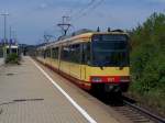 Die S5 nach Knielingen bei der Ausfahrt aus Vaihingen/Enz.
Aufgenommen am 26.Juli 2007