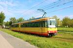 AVG Stadtbahnwagen 502 bei einer Sonderfahrt am 05.09.21 in Karlsruhe 