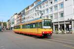 AVG Stadtbahnwagen 502 bei einer Sonderfahrt am 05.09.21 in Karlsruhe