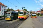 AVG Stadtbahnwagen 502 bei einer Sonderfahrt am 05.09.21 in Karlsruhe