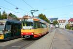 AVG Stadtbahnwagen 502 bei einer Sonderfahrt am 05.09.21 in Karlsruhe