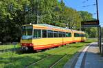 AVG Stadtbahnwagen 502 bei einer Sonderfahrt am 05.09.21 in Karlsruhe