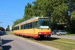 AVG Stadtbahnwagen 502 bei einer Sonderfahrt am 05.09.21 in Karlsruhe