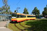 AVG Stadtbahnwagen 502 bei einer Sonderfahrt am 05.09.21 in Karlsruhe