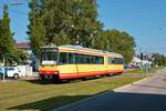 AVG Stadtbahnwagen 502 bei einer Sonderfahrt am 05.09.21 in Karlsruhe