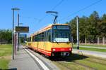 AVG Stadtbahnwagen 502 bei einer Sonderfahrt am 05.09.21 in Karlsruhe