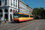 AVG Stadtbahnwagen 502 bei einer Sonderfahrt am 05.09.21 in Karlsruhe