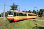 AVG Stadtbahnwagen 502 bei einer Sonderfahrt am 05.09.21 in Karlsruhe