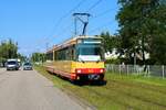 AVG Stadtbahnwagen 502 bei einer Sonderfahrt am 05.09.21 in Karlsruhe