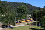 AVG 914 und AVG 845  als S 85180 (Tullastraße Verkehrsbetriebe - Freudenstadt Hbf) bei Gernsbach 17.7.22