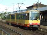 Eine Karlsruher Straenbahn als S9 Richtung Bruchsal. (Mhlacker, 24.08.2007)