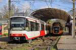 Karlsruhe 847 + 902, Albtalbahnhof, 25.03.2024.