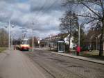 am 19.03.08 an der Kar-Deliesle-Strae wagen 566 in die Reinstrandsiedlung