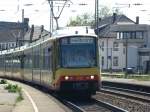 Triebzug 918 der Karlsruher S-Bahn hier am 11.05.08 in Rastatt.