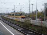 Wagen 858+822 bei der ankunft in Rastatt.