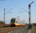 916 und 919 der AVG als E S31 nach Freudenstadt an der Bk Basheide 22.3.09