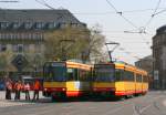 589 als S1 nach Ettlingen fhrt am Hbf ein.