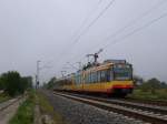 Tw 9?? + Tw 909 fahren als Eilzug der Linie S4 nach Achern. Aufgenommen an der BK Basheide am 19.9.2009