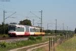 847 und 879 als S4 nach Achern am km 70,5 der KBS 702 24.8.09