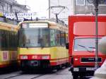 S4 nach Bretten Glshausen am Marktplatz in Karlsruhe. 21.05.2005