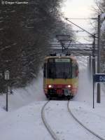 26.12.2010: TW 831 und TW ??? unterwegs als S4 von Karlsruhe nach Heilbronn.